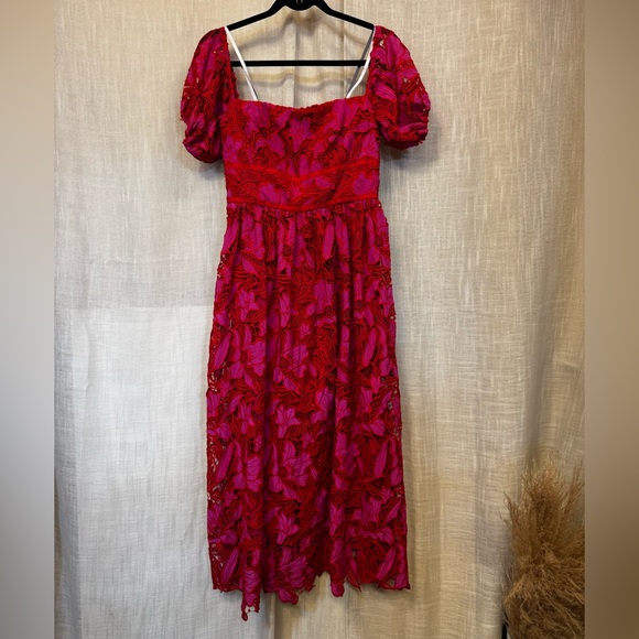 ML Monique Lhuillier Off the Shoulder Dress Size 4 - Picture 5 of 11